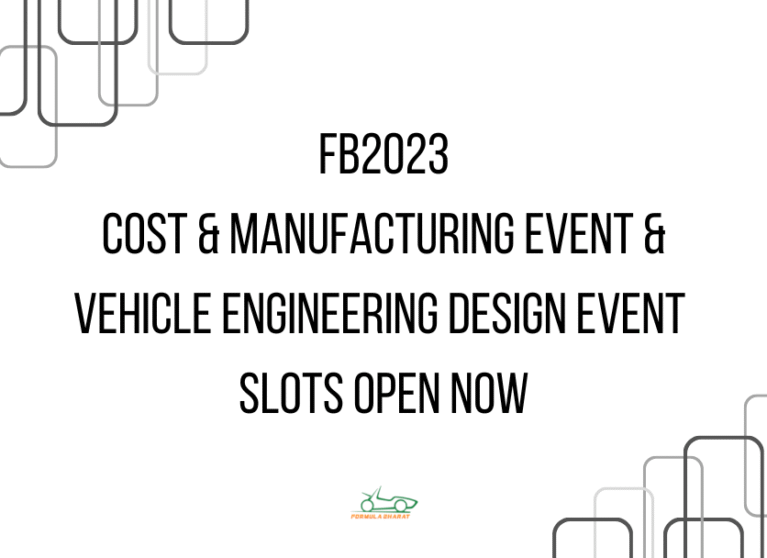 FB2023 VED & Cost Event Q&A Slots Open Now