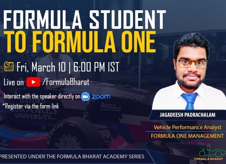 Academy Series: Formula Student to Formula One with Jagadeesh Padrachalam