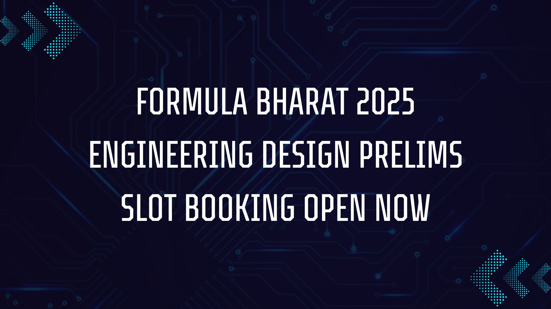 FB2025 Engineering Design Prelims Slot Booking Open Now