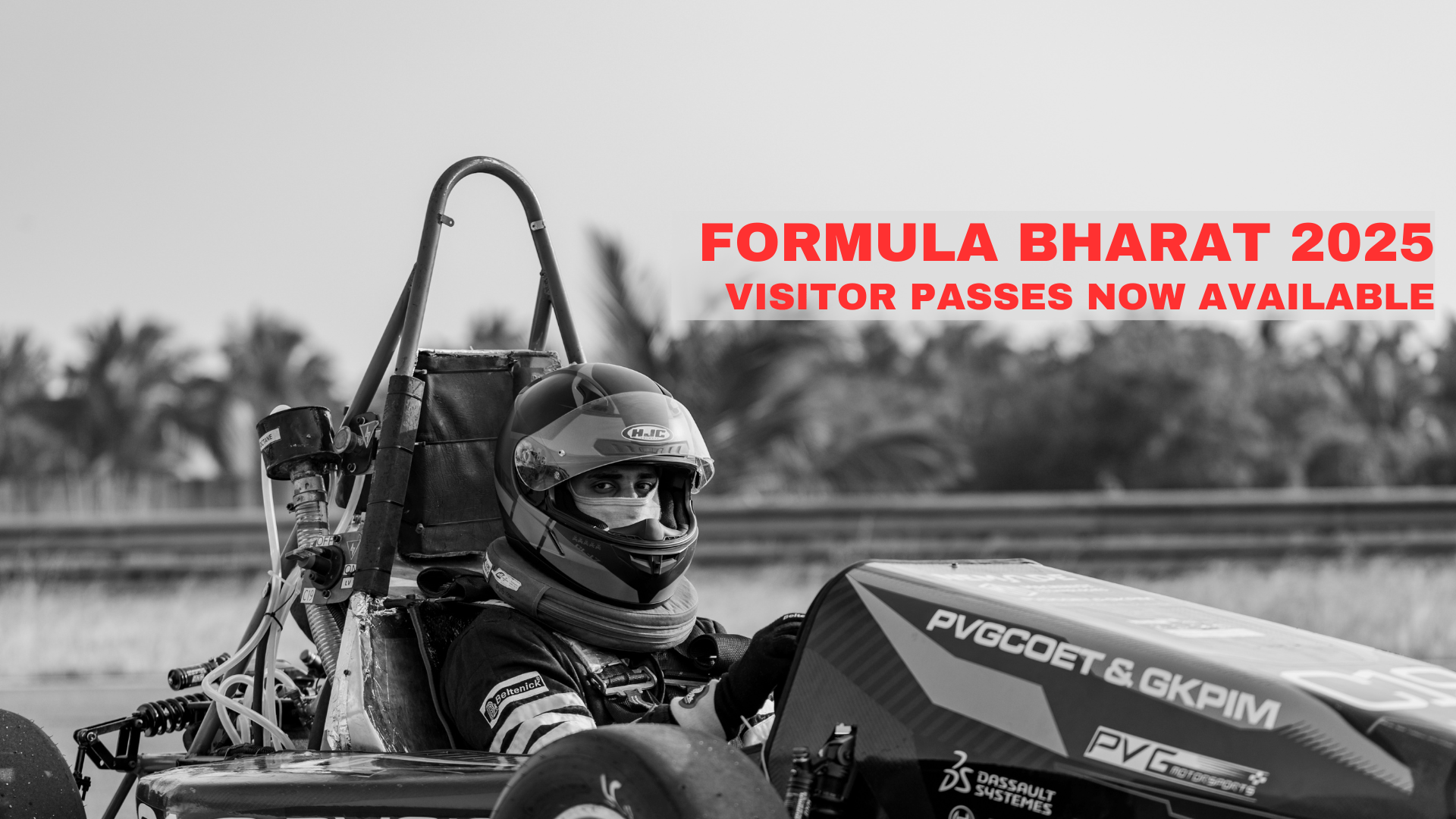 Visitor Passes Now Available for Formula Bharat 2025!