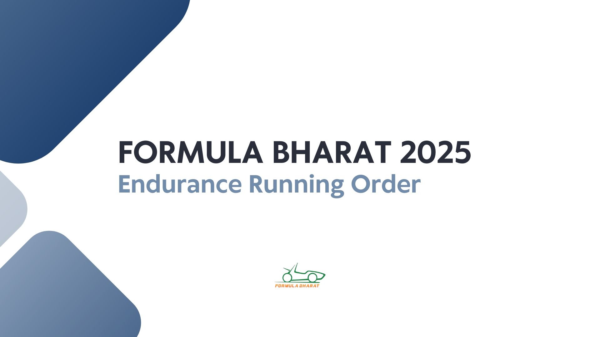 FB2025 Endurance Running Order