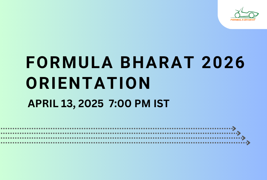 Formula Bharat 2026 Orientation | April 13