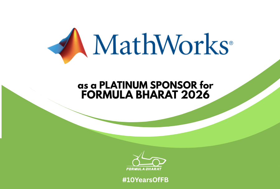 MathWorks sponsors Formula Bharat 2026 at Platinum Level