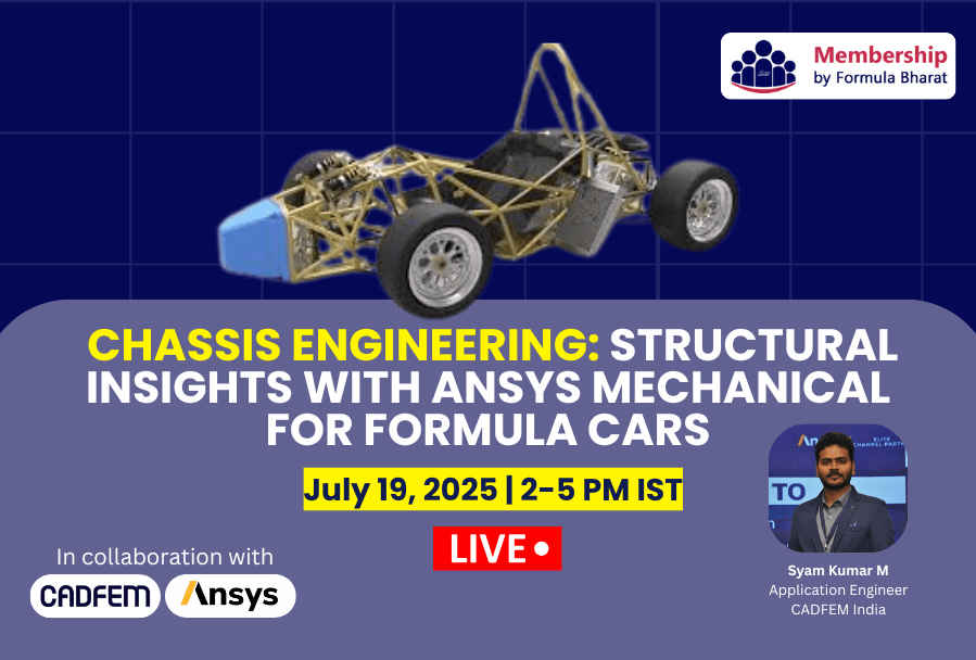 Membership Session: Chassis Engineering – Structural Insights with Ansys Mechanical for Formula Cars