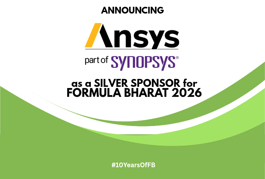 Ansys (part of Synopsys) sponsors Formula Bharat 2026 at Silver Level