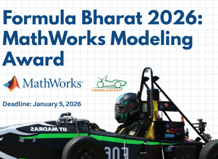 MathWorks Modeling Award at Formula Bharat 2026