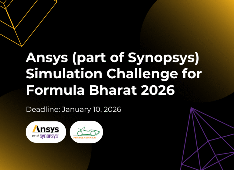 Ansys (part of Synopsys) Simulation Challenge for Formula Bharat 2026