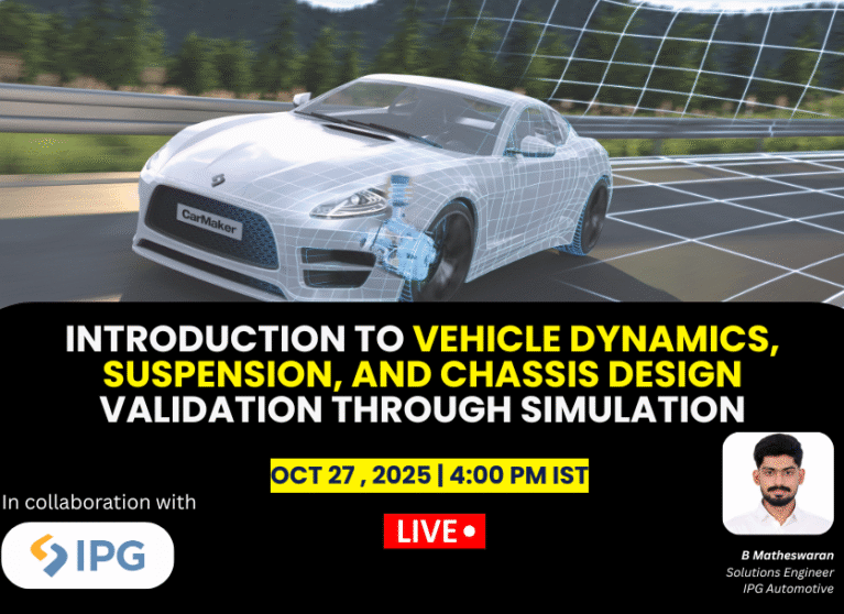 Introduction to Vehicle Dynamics, Suspension, and Chassis Design Validation through Simulation