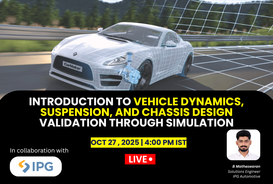 Introduction to Vehicle Dynamics, Suspension, and Chassis Design Validation through Simulation
