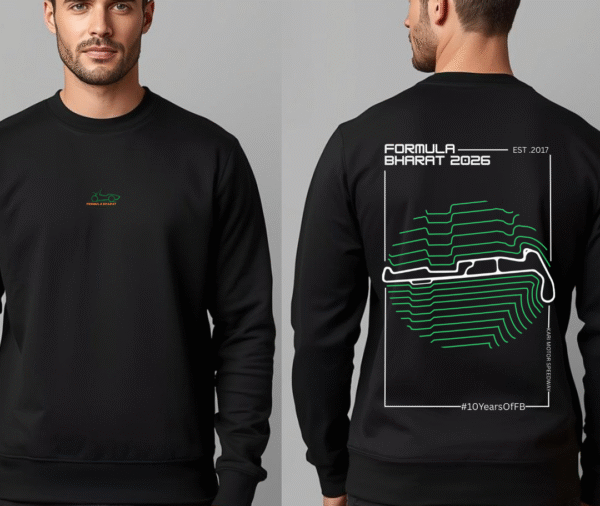 Formula Bharat 2026 Anniversary Sweatshirt