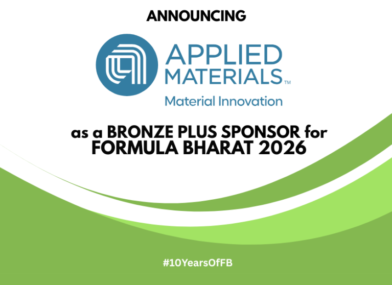 Applied Materials sponsors Formula Bharat 2026 at Bronze Plus Level