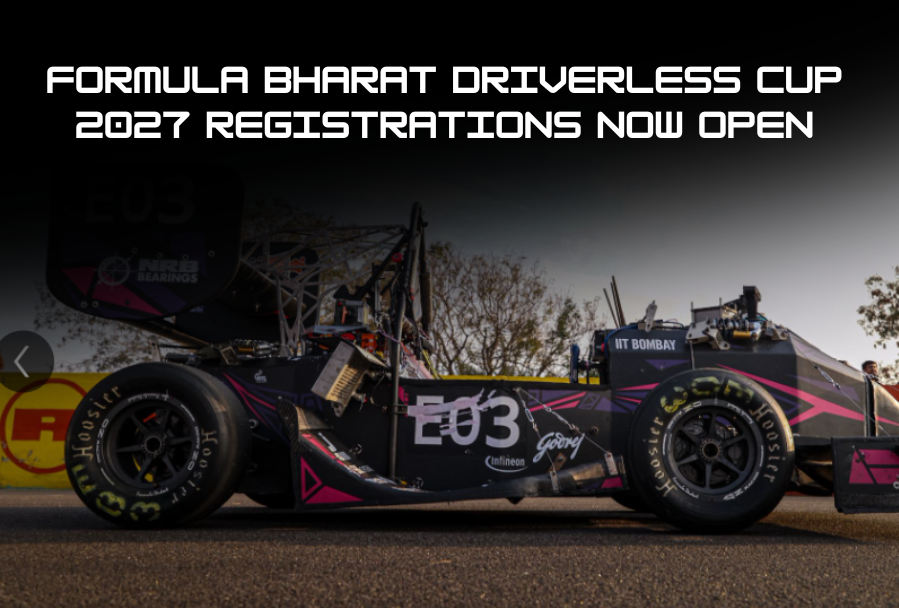 Formula Bharat Driverless Cup 2027 Registrations Now Open