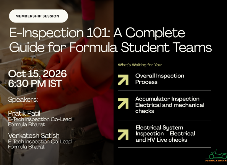 Membership Session: E-Inspection 101 - A Complete Guide for Formula Student Teams