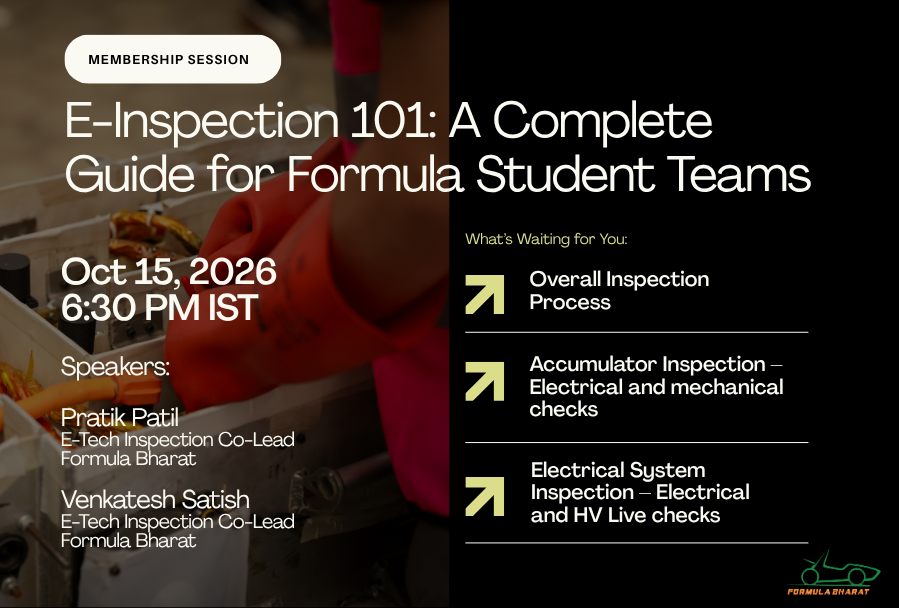 Membership Session: E-Inspection 101 - A Complete Guide for Formula Student Teams